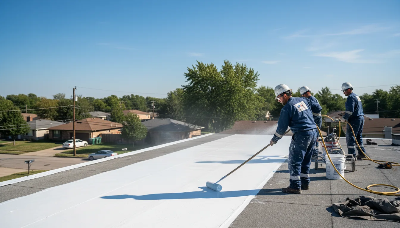 Commercial roof coating in Hernando, MS near me